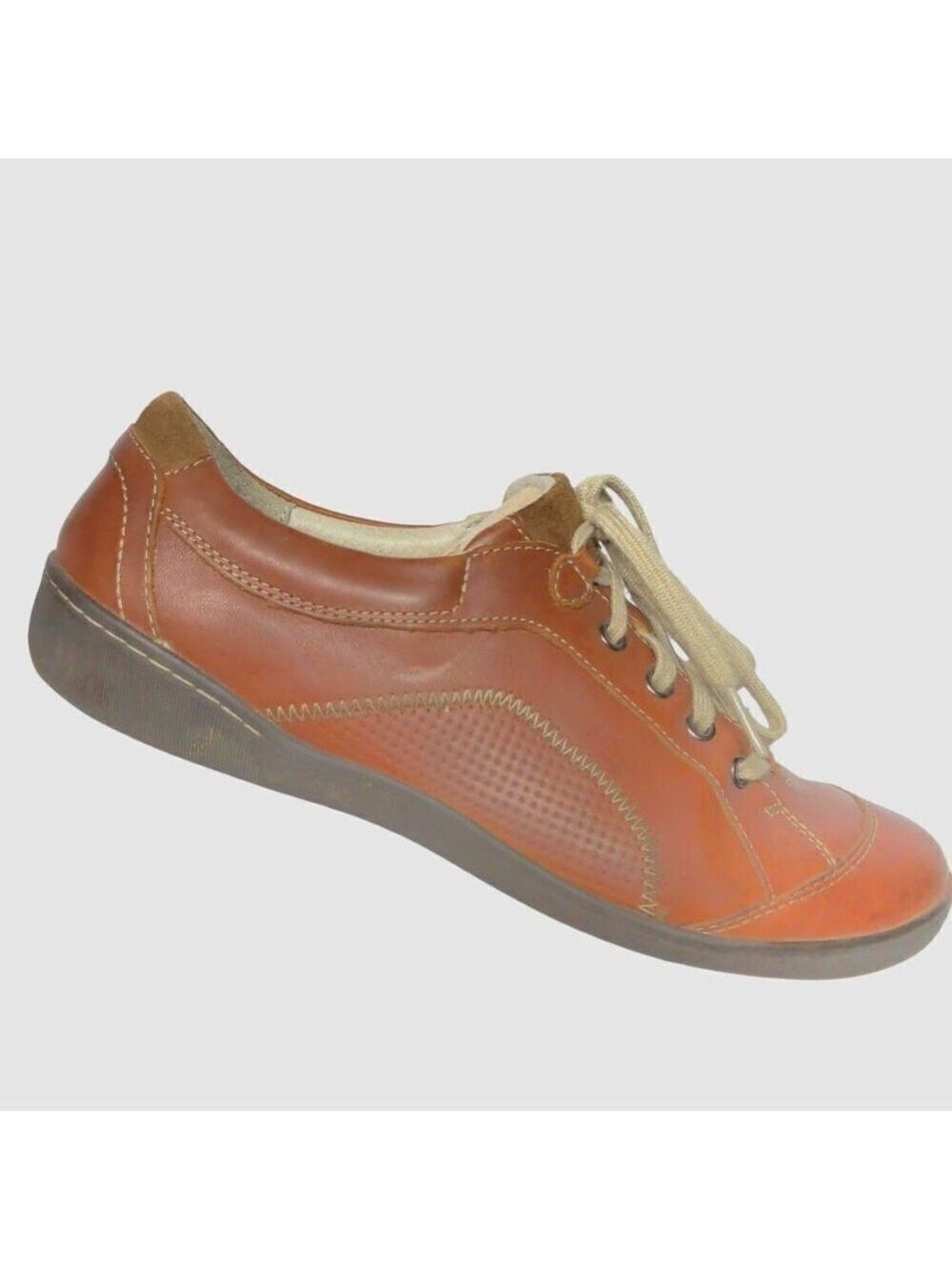 Clarks Privo Mens Brown Leather Oxford Shoes Size 8.5 Medium